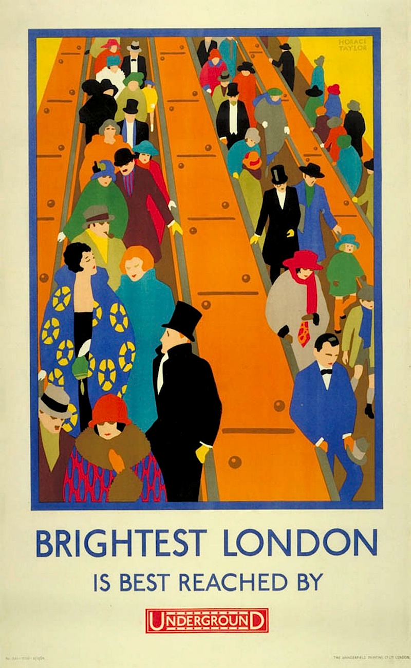 Illustration for article titled 1920s London Underground Posters Remind Us That Trains Are Wonderful